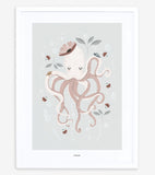 OCEAN FIELD - Affisch för barn - La pieuvre
