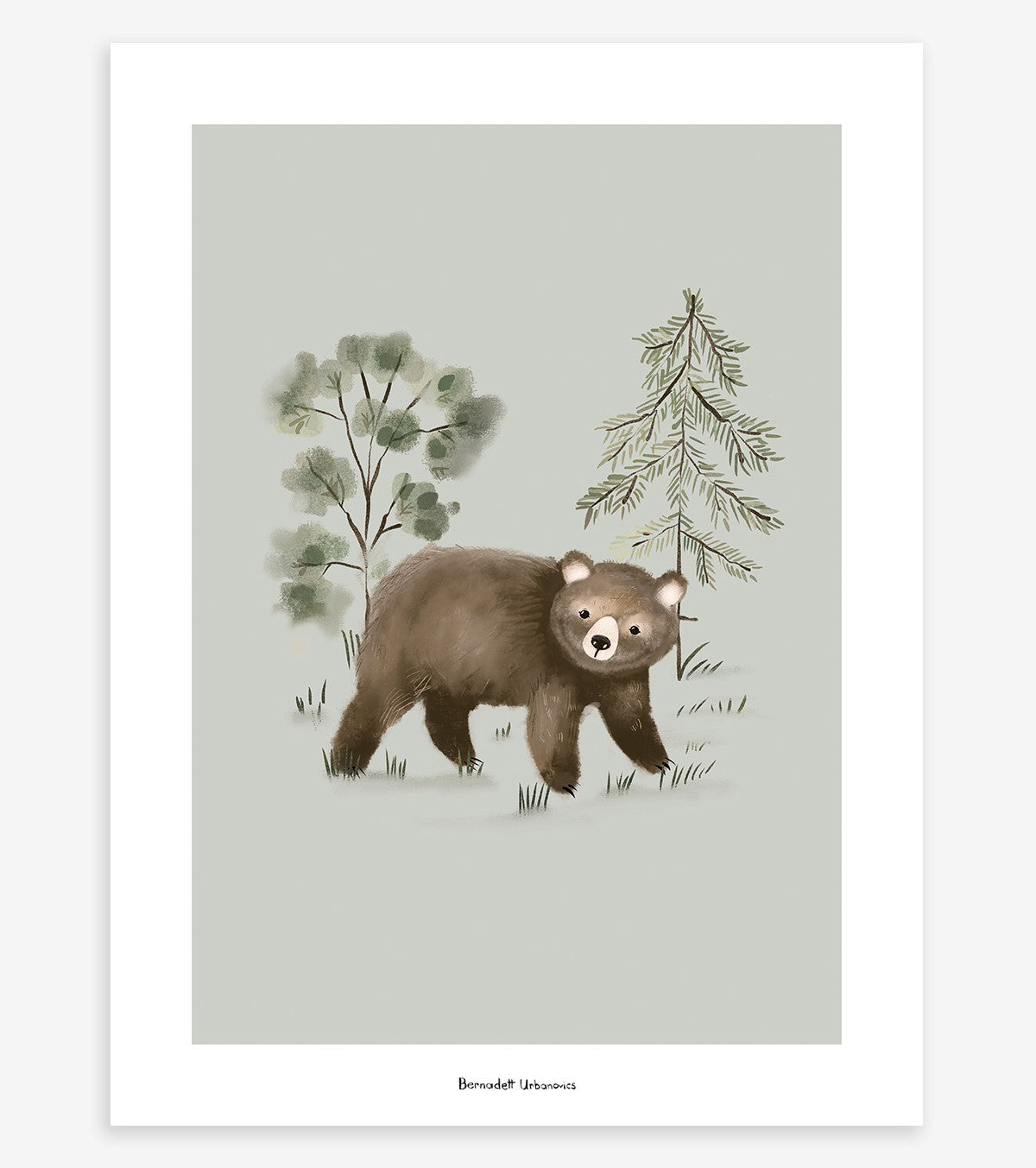 KHARU - Barnaffisch - Liten björn