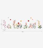 QUEYRAN - Väggklistermärken - Vackra blommor