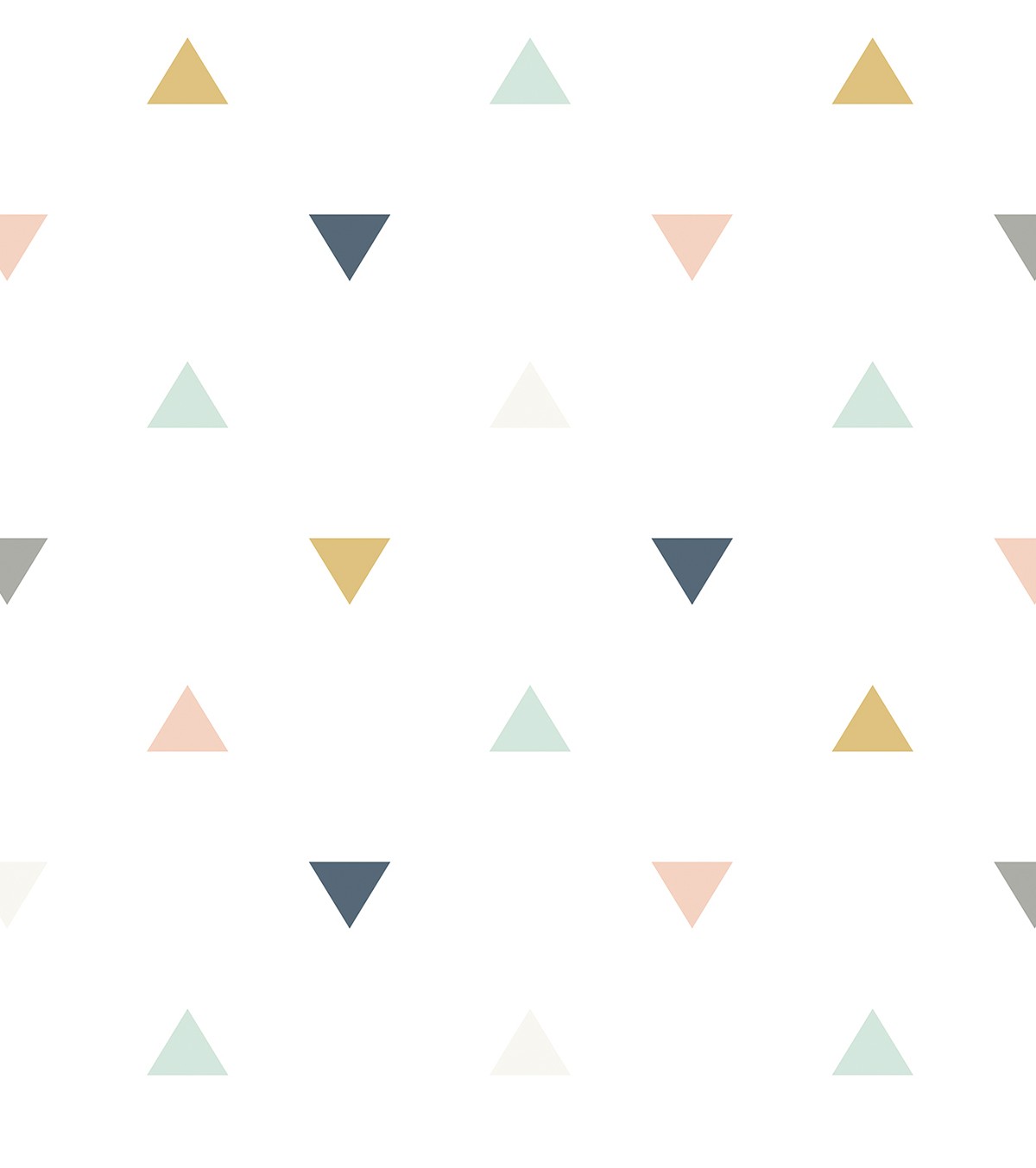 ENCHANTED - Tapet för barn - Trianglar (rosa, grå)