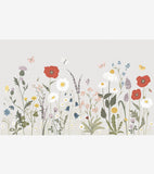WILDFLOWERS - Panoramatapet - Fält av blommor