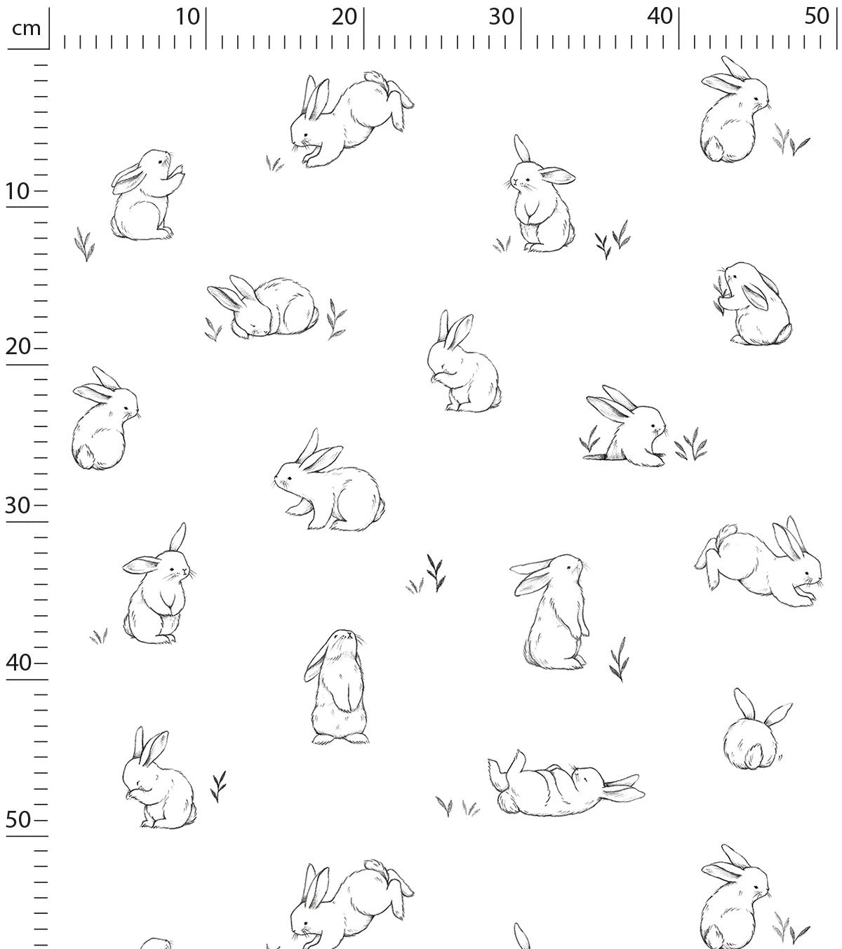 BUNNY - Tapet för barn - Motiv av små kaniner