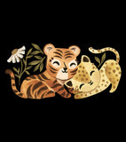 FELIDAE - Stort klistermärke - Tiger- och leopardspel
