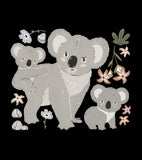 LILYDALE - Stort klistermärke - Koalafamilj